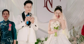 Chú rể Trung Quốc phát biểu bằng tiếng Việt, cả hôn trường cười nghiêng ngả