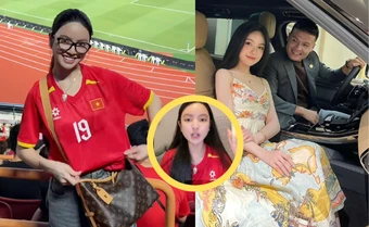 Chu Thanh Huyền đeo trang sức hơn 1 tỷ đi cổ vũ, đêm về livestream bán hàng tới 2h sáng: Quang Hải được khen “chọn đúng người”