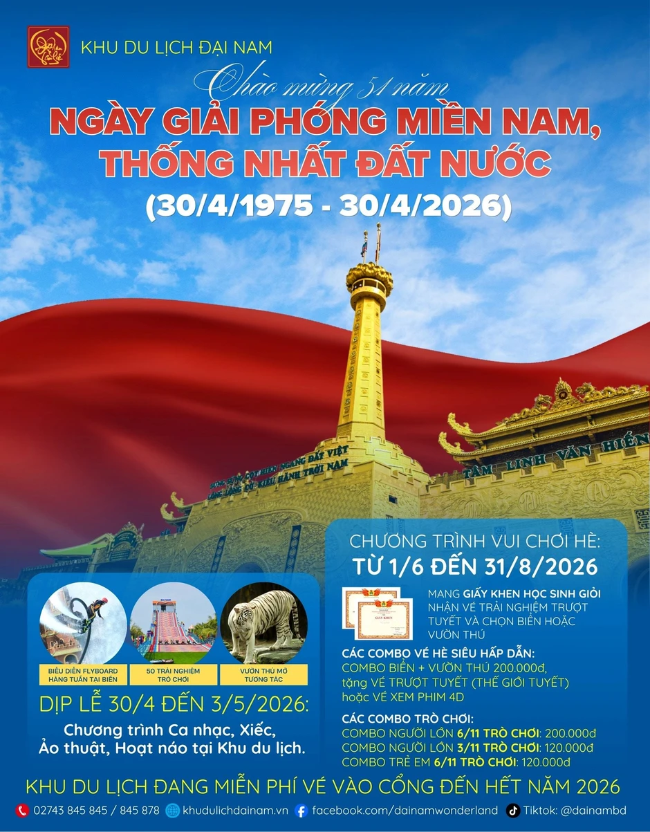 Chưa đầy 80 ngày nữa, khu du lịch 6.000 tỷ của vợ chồng bà Nguyễn Phương Hằng dừng một chính sách áp dụng suốt cả năm Chưa đầy 80 ngày nữa, khu du lịch 6.000 tỷ của vợ chồng bà Nguyễn Phương Hằng dừng một chính sách áp dụng suốt cả năm