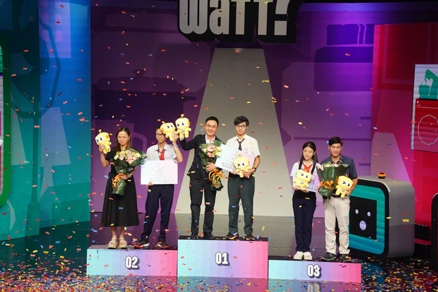 Chung kết gameshow "Kilowatt?" mùa 3: Trường THCS Nam Sài Gòn lần thứ 2 đăng quang ngôi vị Quán quân Chung kết gameshow "Kilowatt?" mùa 3: Trường THCS Nam Sài Gòn lần thứ 2 đăng quang ngôi vị Quán quân