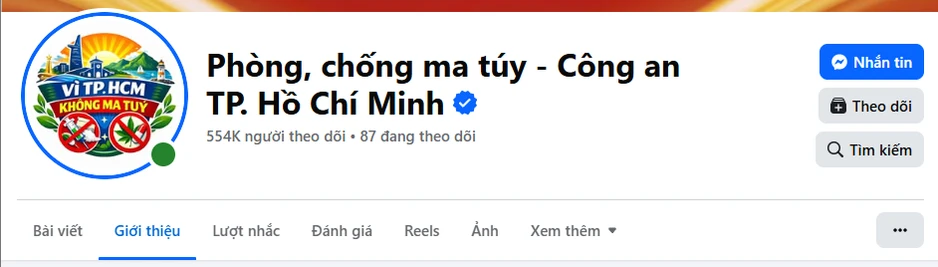 Chuyên án gây “bão” MXH, fanpage Phòng, chống ma túy - Công an TP.HCM tăng thêm 217.000 người theo dõi Chuyên án gây “bão” MXH, fanpage Phòng, chống ma túy - Công an TP.HCM tăng thêm 217.000 người theo dõi