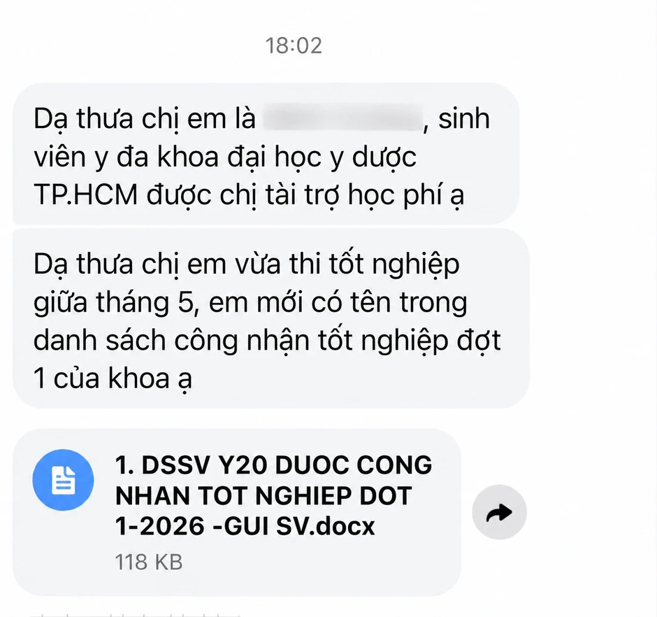 Cô gái TPHCM 6 năm chuyển tiền nuôi "người lạ" và cái kết xúc động Cô gái TPHCM 6 năm chuyển tiền nuôi "người lạ" và cái kết xúc động