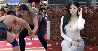 Cô gái xinh đẹp, cao 1m72 "gây sốt" ở sới vật hội làng Bắc Ninh, tiết lộ tiêu chí chọn bạn trai