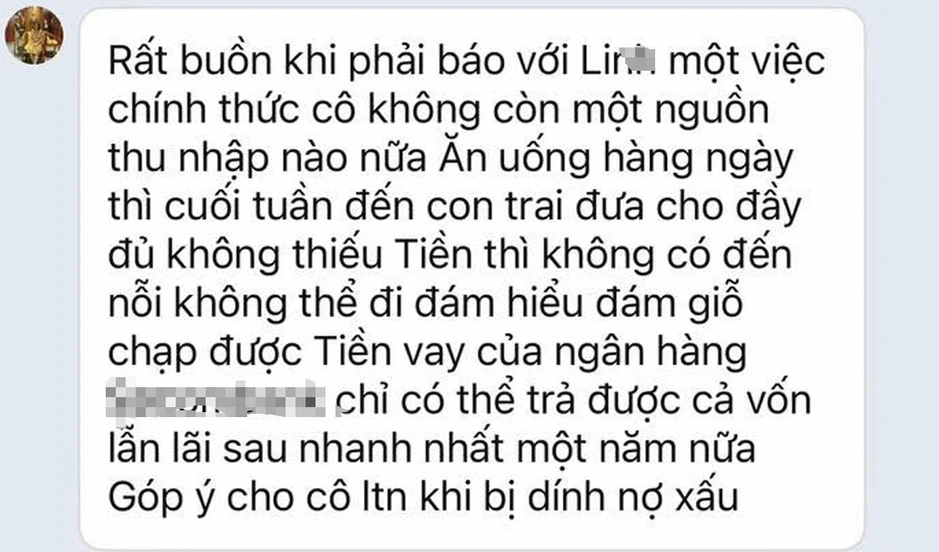 Cụ bà Hà Nội mua 5 hợp đồng kỳ nghỉ mất cả tỷ, nhắn tin van xin vì cạn tiền Cụ bà Hà Nội mua 5 hợp đồng kỳ nghỉ mất cả tỷ, nhắn tin van xin vì cạn tiền