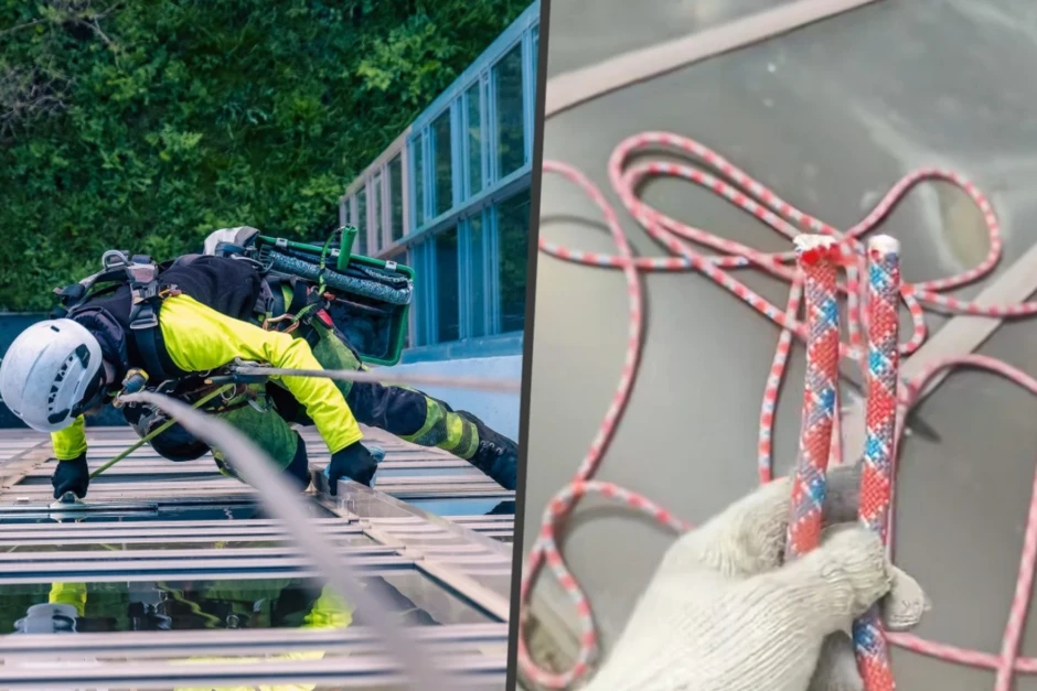 Cụ già bị chỉ trích vì cắt dây an toàn của công nhân để phơi quần áo Cụ già bị chỉ trích vì cắt dây an toàn của công nhân để phơi quần áo