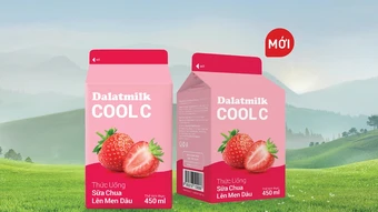 Dalatmilk giới thiệu thức uống sữa chua lên men vị dâu