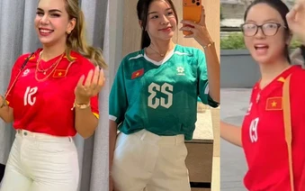 Dàn WAG Yến Xuân, Chu Thanh Huyền lên đồ, khoe dáng nuột nà trước giờ cổ vũ ĐT Việt Nam đấu Thái Lan