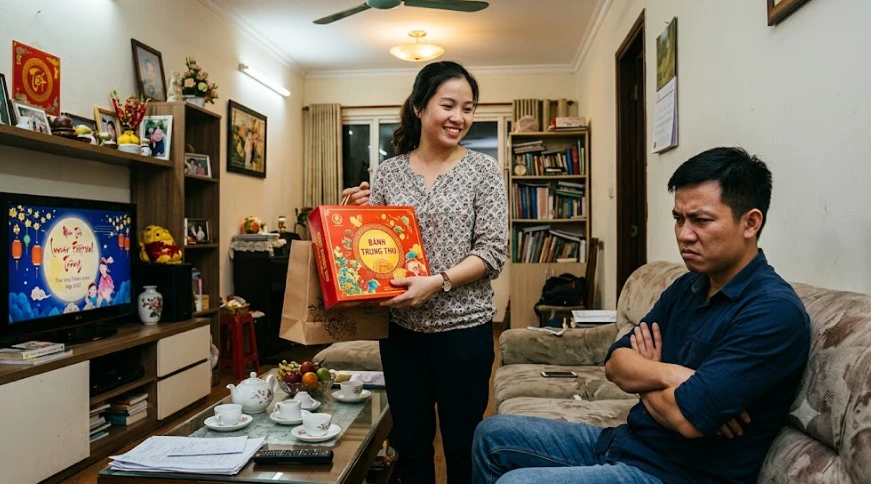 Đang è cổ trả nợ mà vợ còn chi 2 triệu mua bánh Trung Thu biếu bố mẹ, câu giải thích khiến tôi bực không chịu được Đang è cổ trả nợ mà vợ còn chi 2 triệu mua bánh Trung Thu biếu bố mẹ, câu giải thích khiến tôi bực không chịu được
