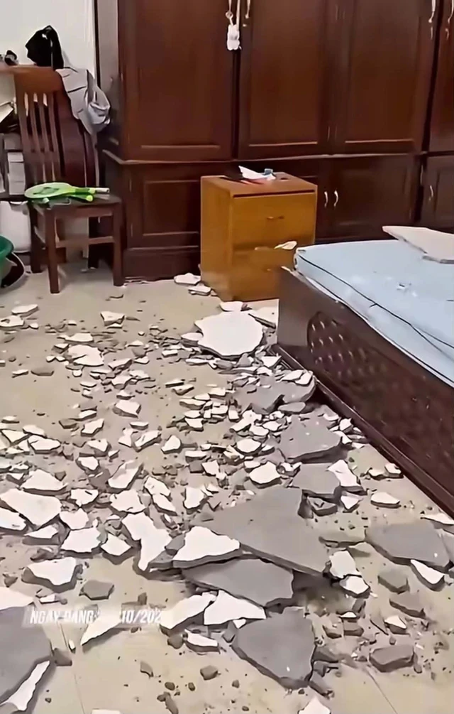 Đang ngủ bỗng nghe âm thanh lạ trên trần nhà, cảnh tượng sau đó khiến đôi vợ chồng ở Hải Phòng hoảng hốt Đang ngủ bỗng nghe âm thanh lạ trên trần nhà, cảnh tượng sau đó khiến đôi vợ chồng ở Hải Phòng hoảng hốt