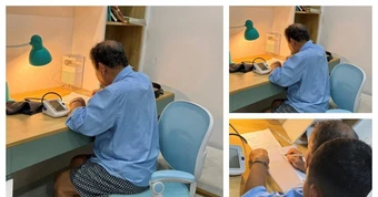 Danh tính ông ngoại U80 cặm cụi giúp cháu giải đề toán: Profile "ấn tượng"