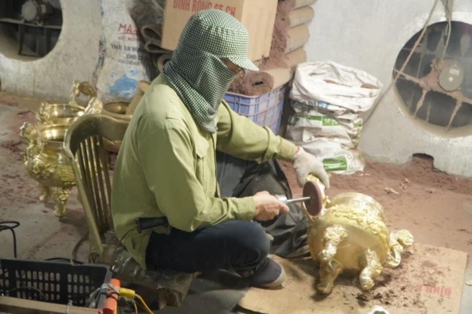 Đệ Nhất Đỉnh - xưởng đúc đồng 50 năm tại Nam Định