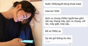 Điện 4k/số, nước 150k/người: Bức ảnh phơi bày nỗi buồn của người thuê nhà