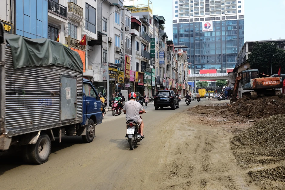 Diện mạo đường Nguyễn Tuân ngay lúc này
