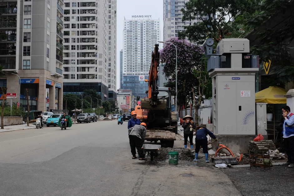 Diện mạo đường Nguyễn Tuân ngay lúc này