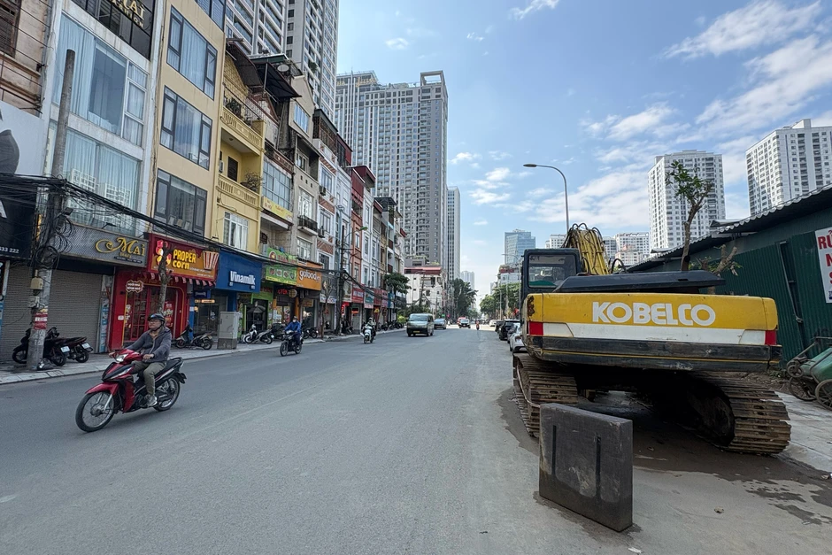 Diện mạo đường Nguyễn Tuân ngay lúc này