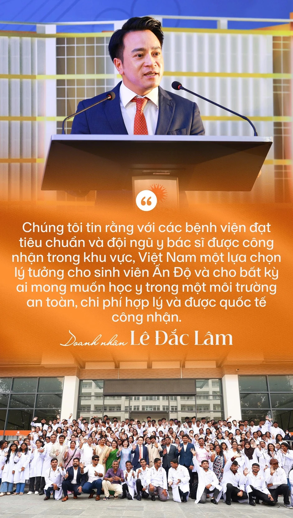 Doanh nhân Lê Đắc Lâm kể chuyện học Harvard, Johns Hopkins và quyết định đầu tư 2.000 tỷ tạo mũi nhọn cho ngôi trường “di sản gia đình” Doanh nhân Lê Đắc Lâm kể chuyện học Harvard, Johns Hopkins và quyết định đầu tư 2.000 tỷ tạo mũi nhọn cho ngôi trường “di sản gia đình”