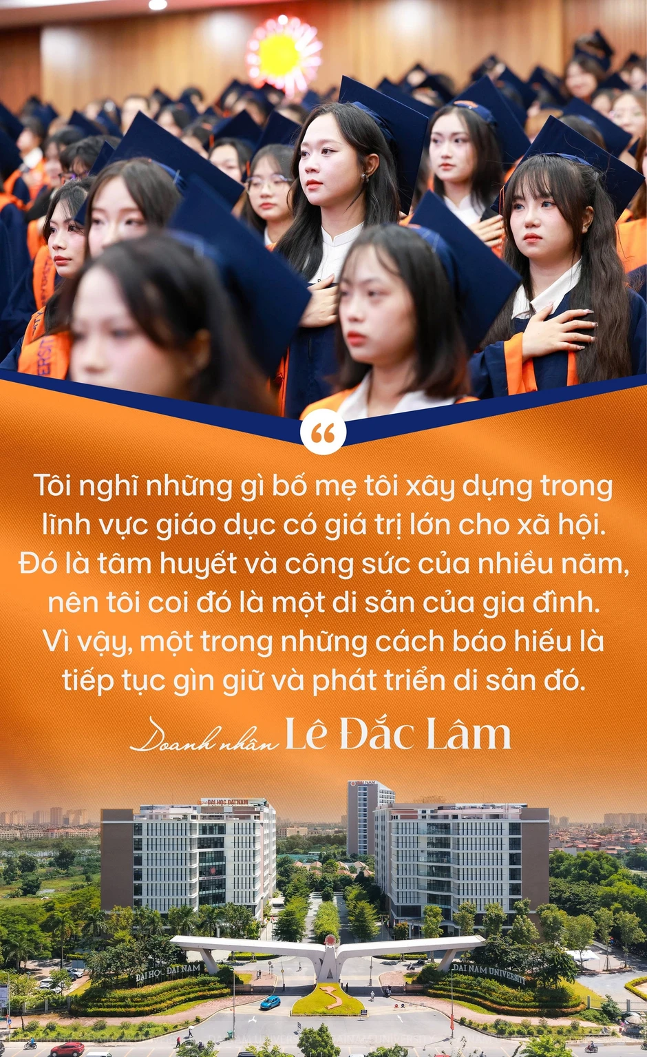 Doanh nhân Lê Đắc Lâm kể chuyện học Harvard, Johns Hopkins và quyết định đầu tư 2.000 tỷ tạo mũi nhọn cho ngôi trường “di sản gia đình” Doanh nhân Lê Đắc Lâm kể chuyện học Harvard, Johns Hopkins và quyết định đầu tư 2.000 tỷ tạo mũi nhọn cho ngôi trường “di sản gia đình”