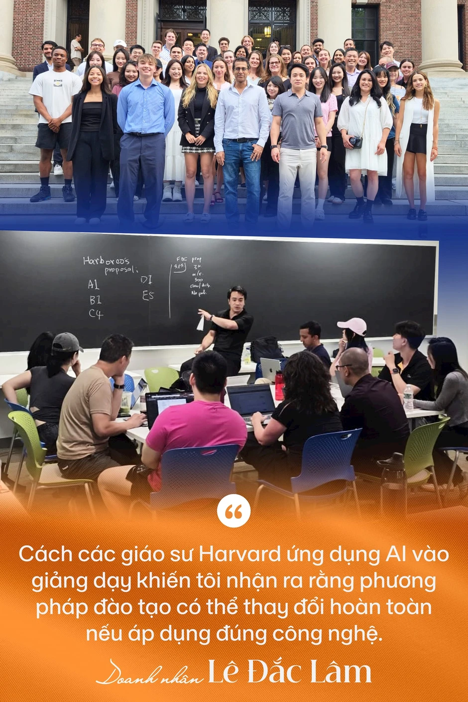Doanh nhân Lê Đắc Lâm kể chuyện học Harvard, Johns Hopkins và quyết định đầu tư 2.000 tỷ tạo mũi nhọn cho ngôi trường “di sản gia đình” Doanh nhân Lê Đắc Lâm kể chuyện học Harvard, Johns Hopkins và quyết định đầu tư 2.000 tỷ tạo mũi nhọn cho ngôi trường “di sản gia đình”
