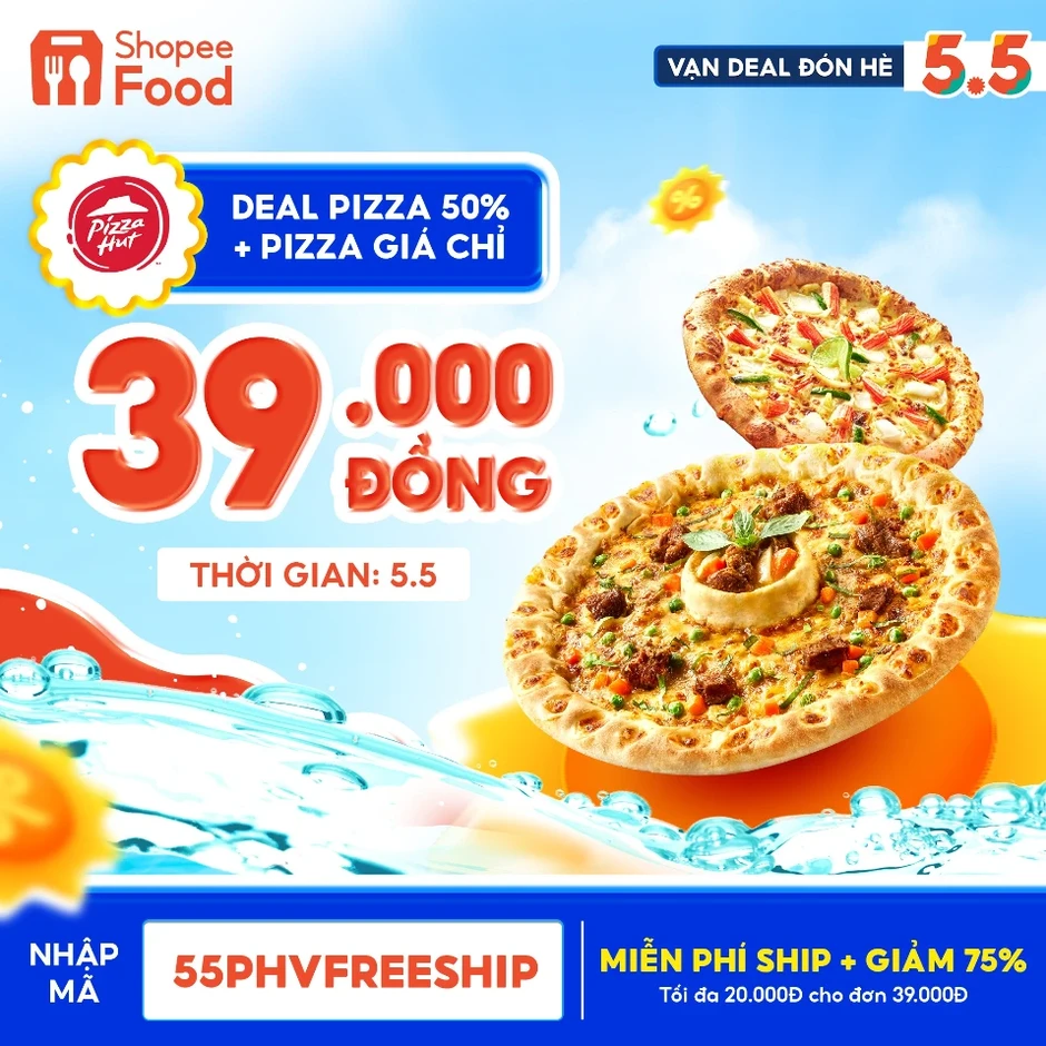 Đón hè no nê quên lối về với ShopeeFood '5.5 vạn deal muôn vị'