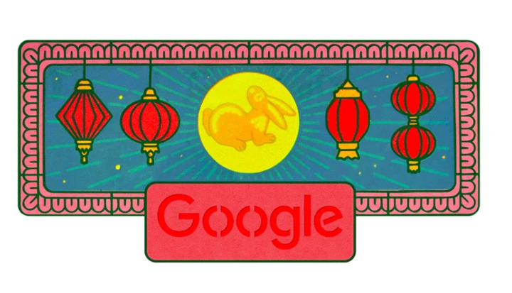 Đón Tết Trung thu năm 2026, Google Doodle đổi ảnh đại diện chú thỏ cung trăng