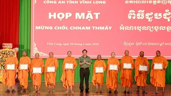 Đồng bào dân tộc Khmer vui mừng đón Tết cổ truyền Chôl Chnăm Thmây