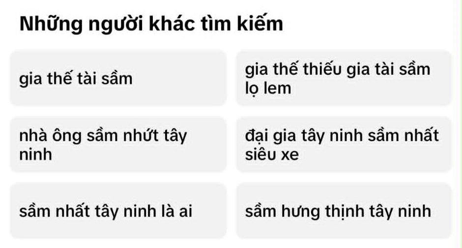 Gia thế của thiếu Tài Sầm ở Tây Ninh Gia thế của thiếu Tài Sầm ở Tây Ninh