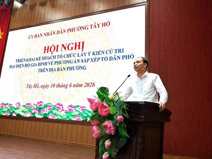 Hà Nội: Phường Tây Hồ dự kiến giảm từ 67 xuống 35 tổ dân phố Hà Nội: Phường Tây Hồ dự kiến giảm từ 67 xuống 35 tổ dân phố