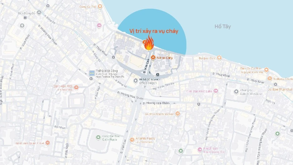 Hiện trường vụ cháy nhà 5 người tử vong ở Hà Nội