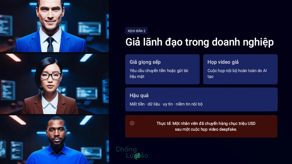 Hiếu PC cảnh báo 3 kịch bản Deepfake nguy hiểm nhất Hiếu PC cảnh báo 3 kịch bản Deepfake nguy hiểm nhất
