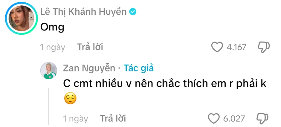 Huyền 204 và Zan Nguyễn lại bị soi chuyện “thả tim”: Động thái mới càng khiến netizen nghi vấn Huyền 204 và Zan Nguyễn lại bị soi chuyện “thả tim”: Động thái mới càng khiến netizen nghi vấn