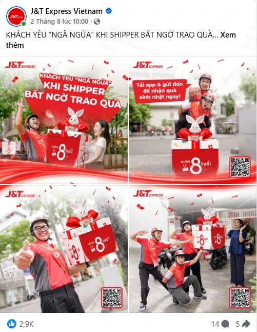 J&T Express thân thuộc trong lựa chọn giao nhận của người dùng J&T Express thân thuộc trong lựa chọn giao nhận của người dùng