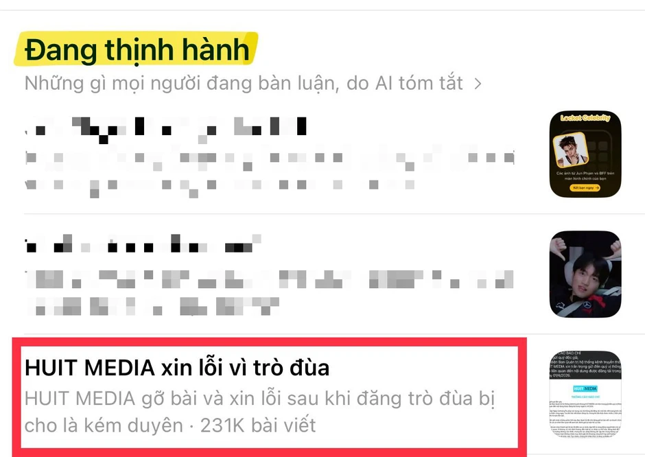 Kênh truyền thông một trường đại học tại TP.HCM bị mắng vì “trò đùa Cá tháng Tư vô duyên”: Lời xin lỗi lại chọc tức thêm? Kênh truyền thông một trường đại học tại TP.HCM bị mắng vì “trò đùa Cá tháng Tư vô duyên”: Lời xin lỗi lại chọc tức thêm?