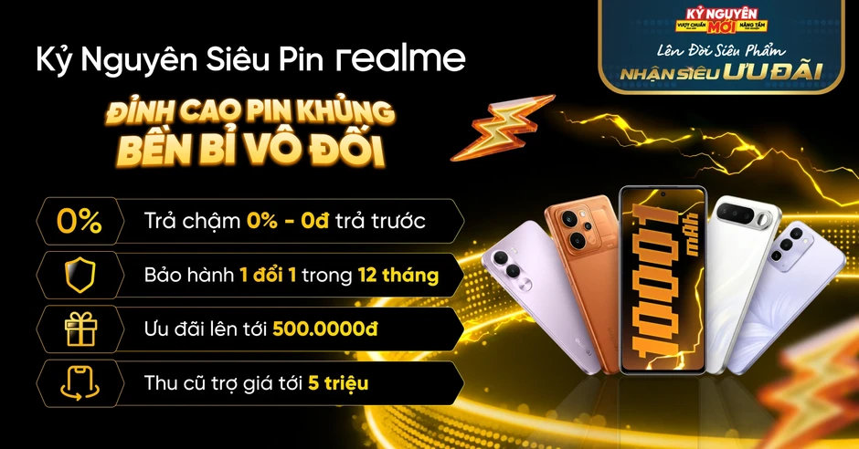 Khách hàng thích thú khi trải nghiệm smartphone 3 ngày không sạc của realme Khách hàng thích thú khi trải nghiệm smartphone 3 ngày không sạc của realme