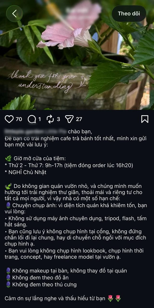 Khách phàn nàn quán cà phê nổi tiếng ở Hội An: Ảnh trên mạng lung linh, đến nơi mới ngã ngửa, nội quy hạn chế chụp ảnh gây tranh cãi