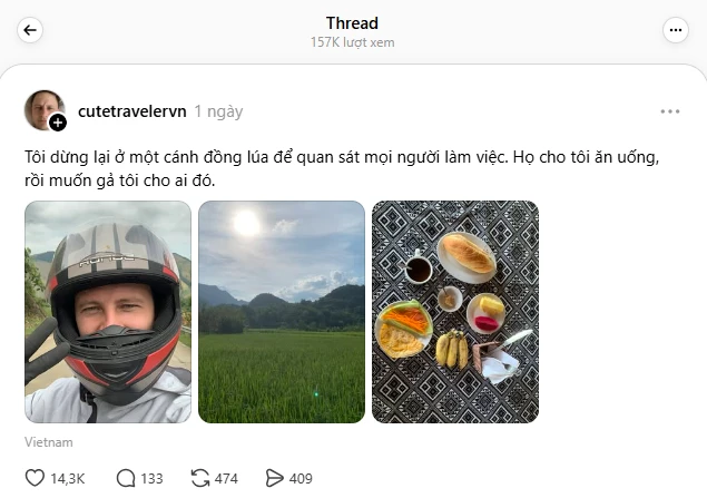 Khách Tây đang đi du lịch bỗng được "gả vợ" ở Việt Nam, netizen: Cứ đà này thì mỗi tỉnh một "cô vợ"! Khách Tây đang đi du lịch bỗng được "gả vợ" ở Việt Nam, netizen: Cứ đà này thì mỗi tỉnh một "cô vợ"!