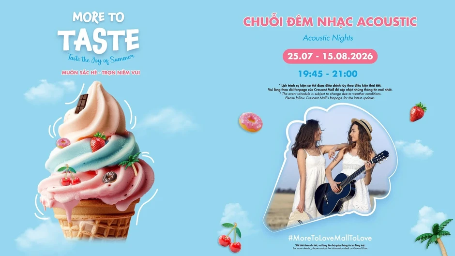Khám phá không gian và chuỗi trải nghiệm hè sôi động tại Crescent Mall