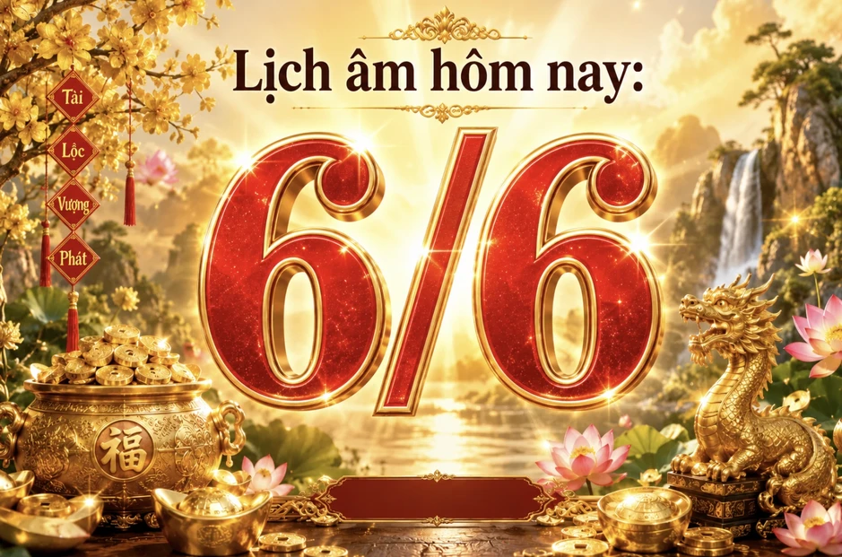 Lịch âm hôm nay là ngày Kim Dương, dương lịch 6.6 xuất hiện ngày đặc biệt Lịch âm hôm nay là ngày Kim Dương, dương lịch 6.6 xuất hiện ngày đặc biệt