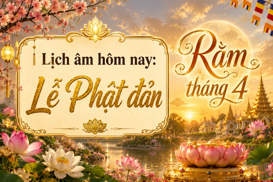 Lịch âm hôm nay lễ Phật đản: Rằm tháng 4 vì sao được xem là ngày đẹp? Lịch âm hôm nay lễ Phật đản: Rằm tháng 4 vì sao được xem là ngày đẹp?