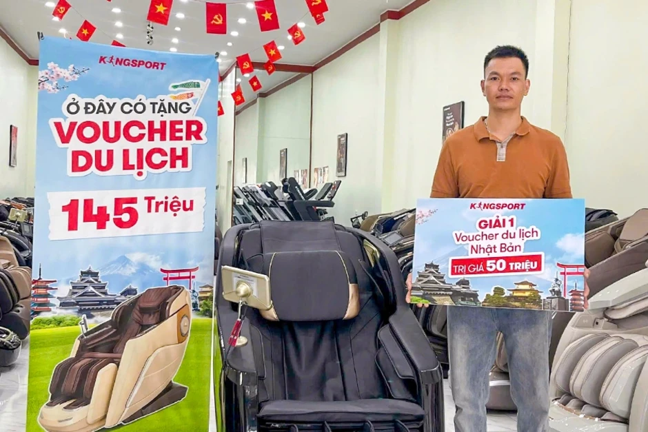 Loạt khách hàng trúng tour du lịch châu Á khi mua sản phẩm Kingsport