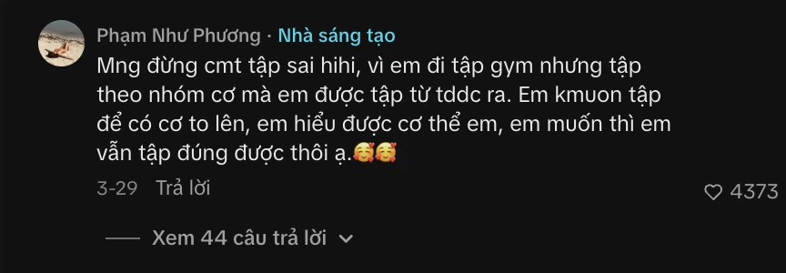 Louis Phạm bị chê cựu vận động viên quốc gia mà tập gym tư thế sai bét, lên tiếng: "Em muốn thì vẫn tập đúng được thôi" Louis Phạm bị chê cựu vận động viên quốc gia mà tập gym tư thế sai bét, lên tiếng: "Em muốn thì vẫn tập đúng được thôi"