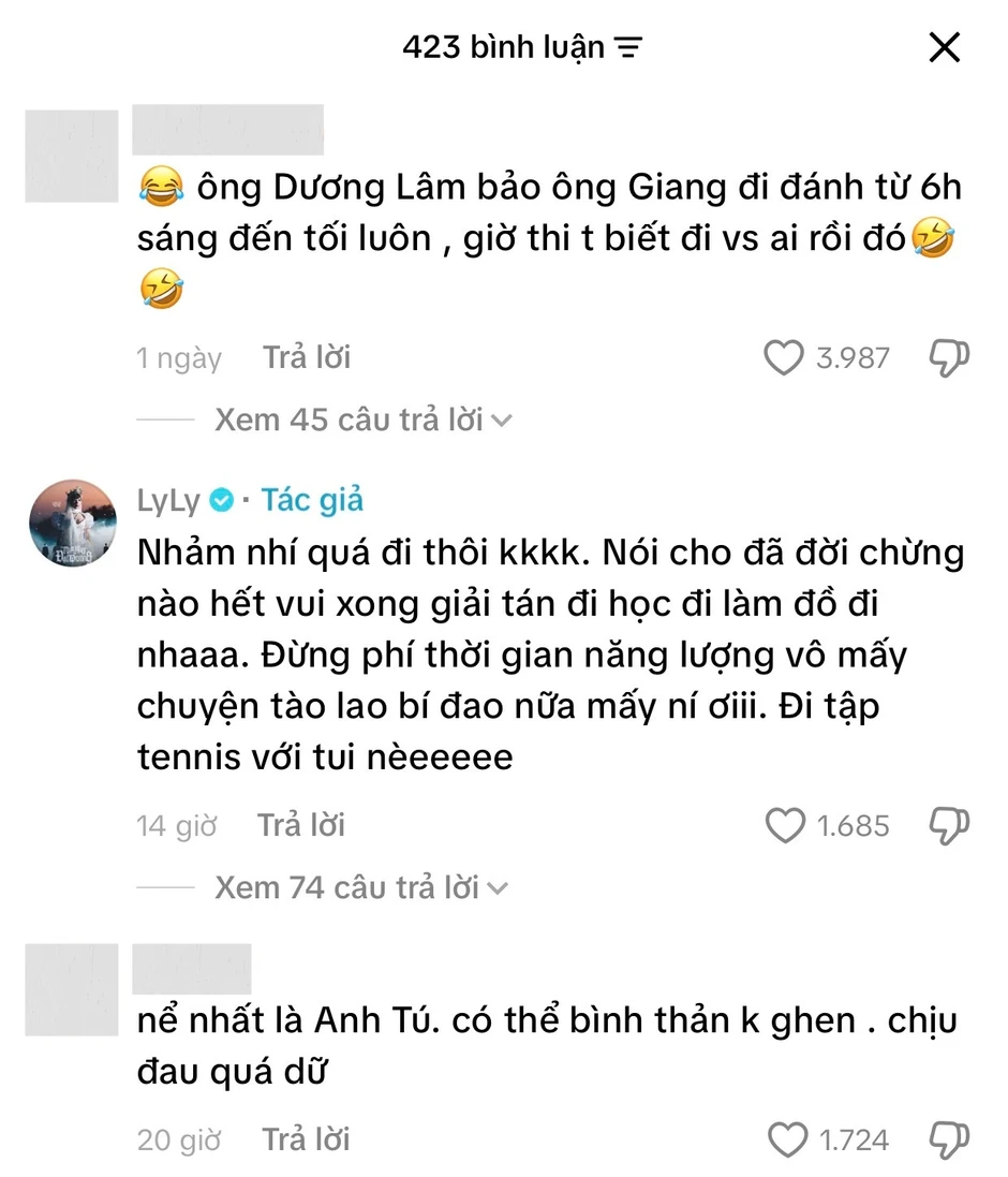 LyLy đã lên tiếng LyLy đã lên tiếng