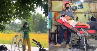 Mẹ 78 tuổi ngày ngày đạp xe đến tiệm hớt tóc của con trai hút 1,9 triệu lượt xem, xúc động lý do phía sau
