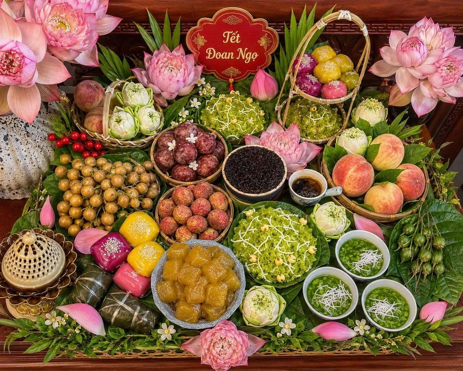 Mẹ đảm ở Ninh Bình gợi ý mâm cúng Tết Đoan Ngọ 2026 nhanh gọn, đẹp mắt