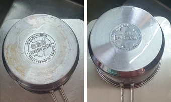 Mẹo làm sạch đồ bếp bằng bột đá 5.000 đồng
