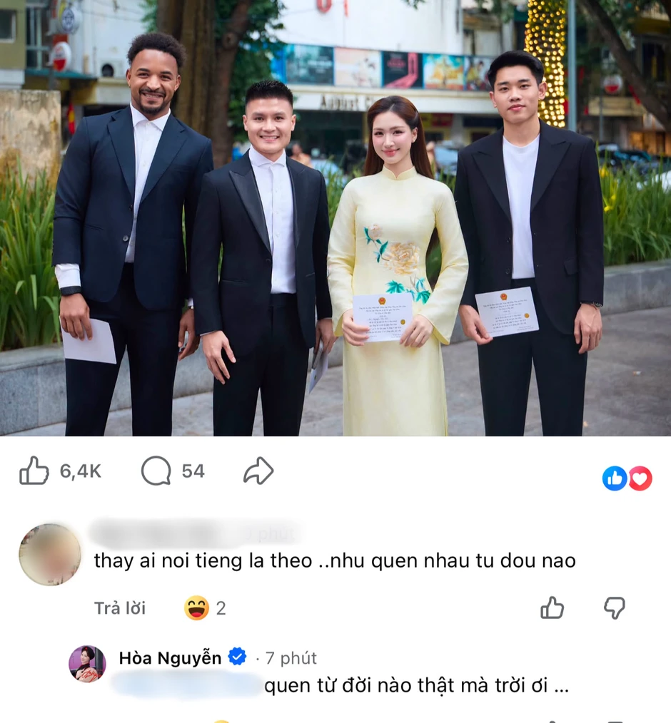 Mối quan hệ của Hoà Minzy với Xuân Son, Quang Hải và Đình Bắc