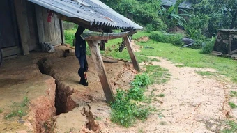 Mưa lớn, Điện Biên bị thiệt hại về giao thông, nhà ở của nhân dân