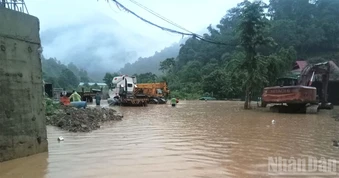 Ngập sâu ở nhiều địa phương miền núi Nghệ An