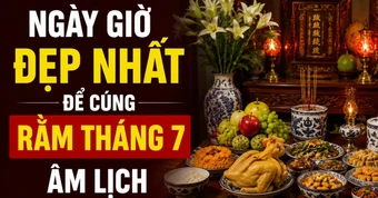 Ngày giờ đẹp để cúng Rằm tháng 7 năm 2026 cho gia đình sum vầy