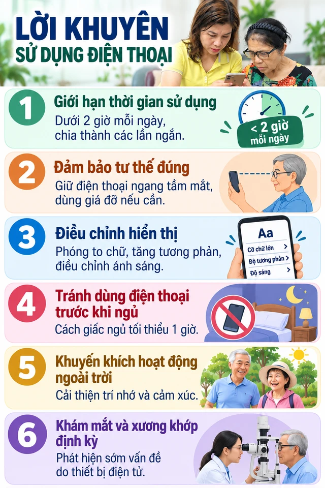 Người cao tuổi dùng điện thoại: Biết bấm chưa đủ, phải dừng đúng lúc Người cao tuổi dùng điện thoại: Biết bấm chưa đủ, phải dừng đúng lúc