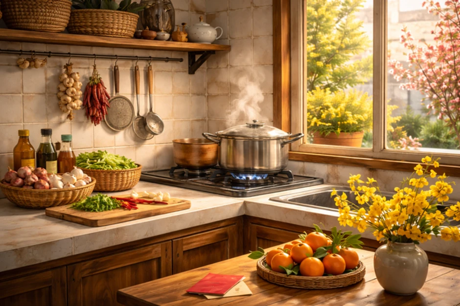 Những góc nhà gợi Tết Những góc nhà gợi Tết